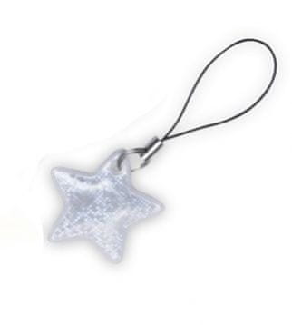 Altima Odsevna zadrga Star white