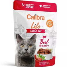 Calibra Kapsule Cat Life. Odrasla govedina v omaki 85 g