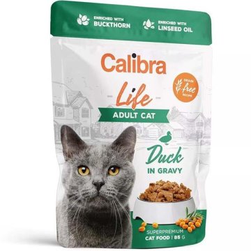 Calibra Kapsule Cat Life. Odrasla raca v omaki 85 g