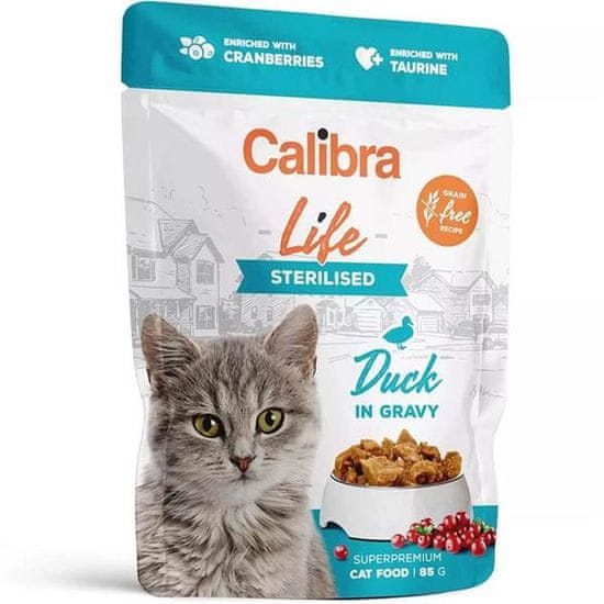 Calibra Kapsule Cat Life. Sterilizirana raca v omaki 85 g