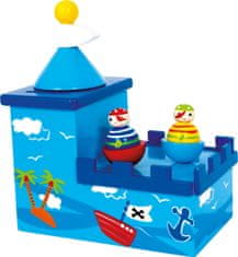 Legler majhna lesena škatla za zaklad Olli in Bolli