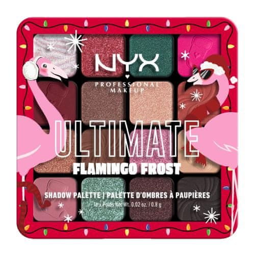 NYX Fa La La L.A. Land Ultimate Flamingo Frost božična paletka senčil za oči 12.8 g