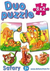 DOHÁNY Duo puzzle Safari 8x2 kosov
