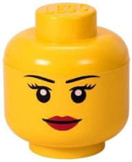 LEGO Škatla za shranjevanje glave (velikost S) - dekle