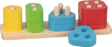 Goki Motorna lesena igra barve in oblike