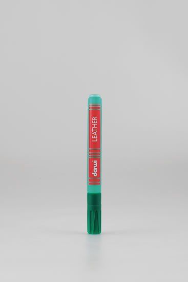 Darwi LEATHER označevalci za usnje in usnje - Temno zelena 6 ml