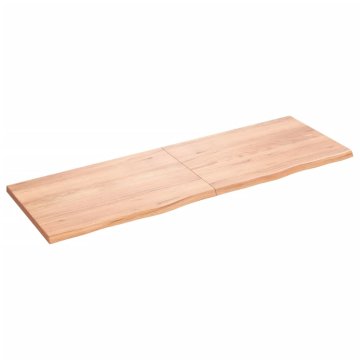 Vidaxl Kopalniški pult svetlo rjav 180x60x(2-4) cm obdelan trden les
