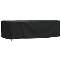 Vidaxl Pokrivalo za vrtno pohištvo črno 300x140x90 cm vodoodporno 420D
