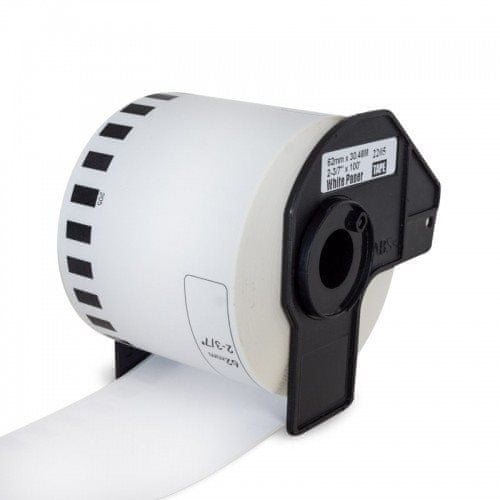 PrintLine Etikete, združljive z Brother DK-22205, zvitek papirja 62 x 30,48 mm