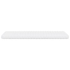 Vidaxl Vzmetnica iz pene bela 80x200 cm 7-conska trdota 20 ILD