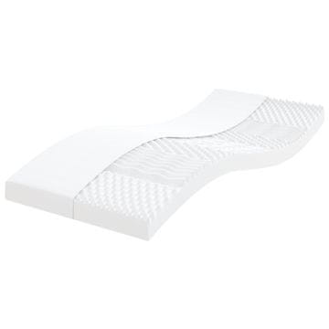 shumee vidaXL Vzmetnica iz pene bela 100x210 cm 7-conska trdota 20 ILD