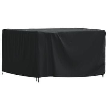 Vidaxl Pokrivalo za vrtno pohištvo črno 113x113x73 cm vodoodporno 420D