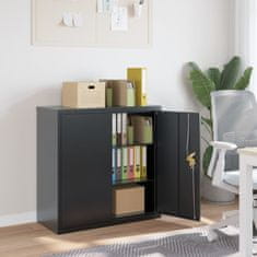 Vidaxl Arhivska omara antracitna 90x40x90 cm jeklo