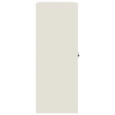 Vidaxl Arhivska omara bela 90x40x105 cm jeklo