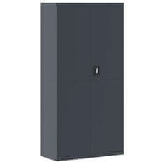 Vidaxl Arhivska omara antracitna 90x40x180 cm jeklo
