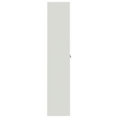 Greatstore Arhivska omara svetlo siva 105x40x180 cm jeklo