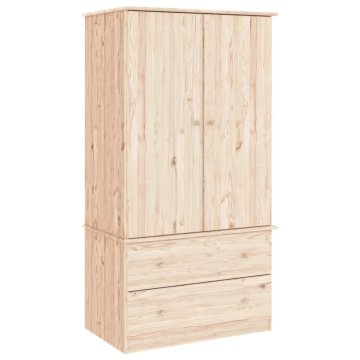 Vidaxl Omara ALTA 90x55x170 cm trdna borovina
