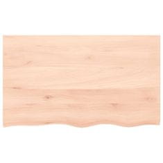 Vidaxl Kopalniški pult 100x60x2 cm neobdelan trden les