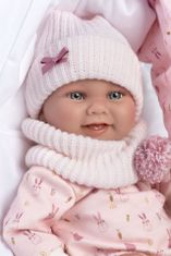 Llorens 73902 NEW BORN DOLL - realistična dojenčkova lutka z vinilnim telesom - 40 cm