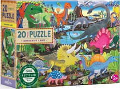 eeBoo Puzzle Dežela dinozavrov 20 kosov
