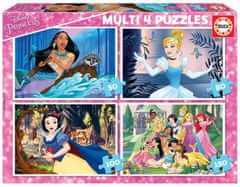 Educa Disneyjeve princese Puzzle 4v1 (50,80,100,150 kosov)