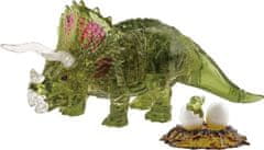 3D kristalna sestavljanka Triceratops z otrokom 61 kosov