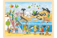 Goki Puzzle Zoo Visit 48 kosov - lesene