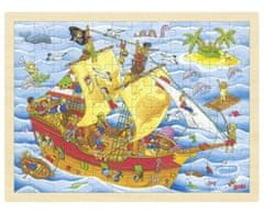 Goki Puzzle Pirati 96 kosov - lesene