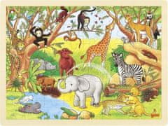 Goki Puzzle Afrika 48 kosov - lesene