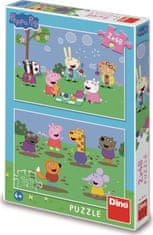 Dino Svinja PEPPA IN KAMARADI 2x48 sestavljanka