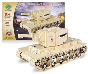 Lesena igrača, WCK 3D sestavljanka Tank KV-2