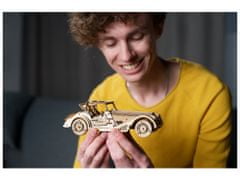 UGEARS 3D lesena mehanska sestavljanka Športni avto Rapid Mouse