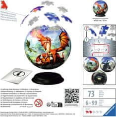 Ravensburger 3D Puzzleball Mystical Dragon 73 kosov