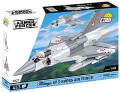 Cobi 5827 Hladnovojni Mirage III RS Švicarske letalske sile, 1:48, 465 k