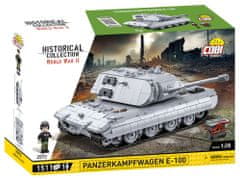Cobi 2572 II. svetovna vojna Panzerkampfwagen E-100, 1:28, 1511 k, 1 f