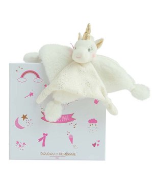 DouDou ET Compagnie Doudou Darilni set - plišasta krastača enorožec 22 cm