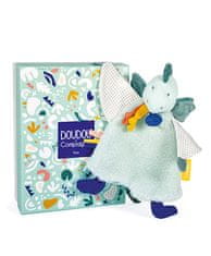 Doudou Darilni set - Plišasta krastača dinozaver zelena 25 cm