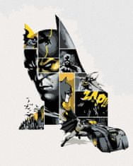 ZUTY Slikanje po številkah 40 x 50 cm Batman - v sivi in rumeni barvi