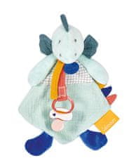 Doudou Darilni set - igrača z držalom za dudo dinozaver zelena 23 cm