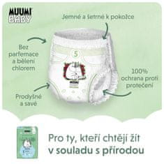 MUUMI BABY Pants 5 Maxi+ 10-15 kg (114 kosov), mesečni paket eko hlačnih plenic