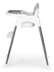 EcoToys Jedilni stol 2v1 Bela