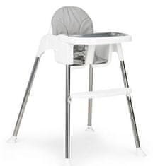 EcoToys Jedilni stol 2v1 Bela