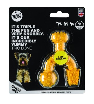 Tastybone TASTY BONE Nylon trio kocke za zelo majhne pse - piščanec