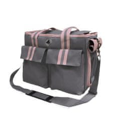 Croci Torbica Isabella sivo-rožnate barve