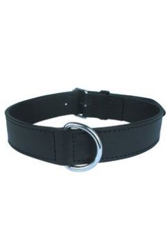 Zolux Ovratnica za pse iz pravega usnja 45cm črna
