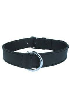 Zolux Ovratnica za pse iz pravega usnja 75cm črna