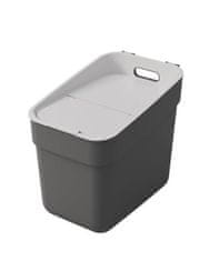 Curver Zabojnik za odpadke Ready To Collect 20 l temno sive barve