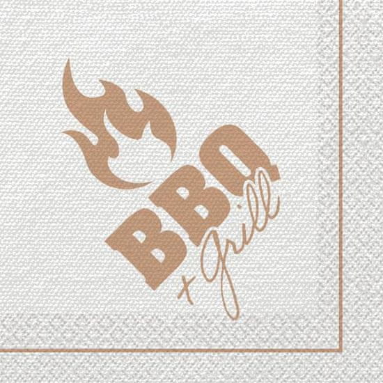 Amscan Papirnati prtički za peko na žaru 33x33cm 16 kosov BBQ žar -