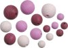Lesene kroglice mix - roza 20 kosov