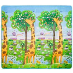 Ikonka Aga Izobraževalna obojestranska penasta podloga ZOO 200x180cm